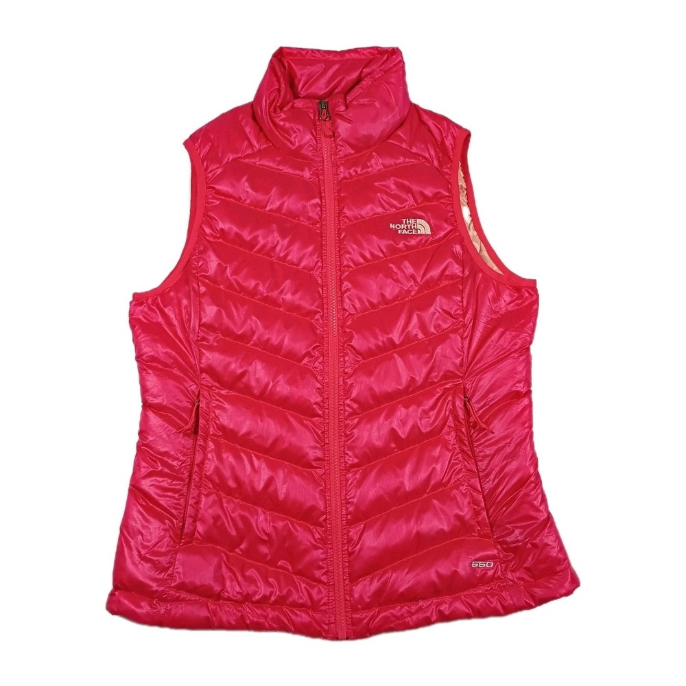 The North Face 550 Puffer Vest Goose Down  Pink Fuscia Full Zip Women's Medium